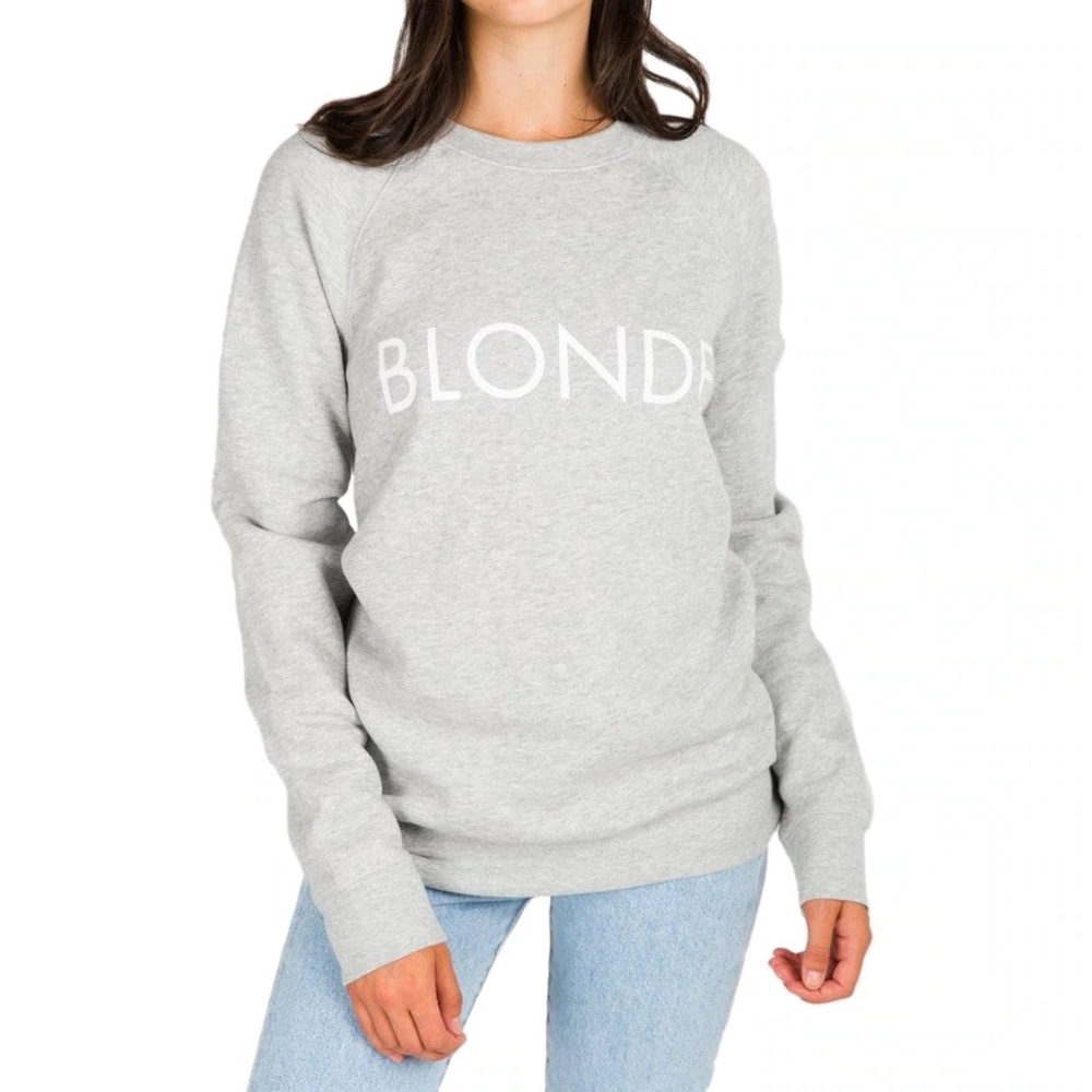 SOLD NWT M/L Brunette the label crew neck